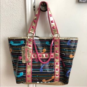 Betsey Johnson Telephone Overnight Bag
